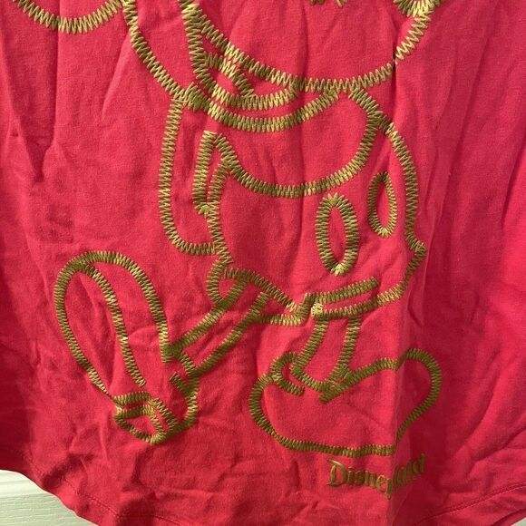 Disney Parks Pink and Gold Mickey Mouse Tank Top Disneyland Women's Size XS NWT - Picture 6 of 9